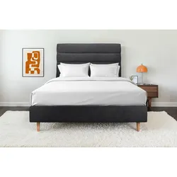 KOPFTEIL Modell Linien – Schwarzer Stoff 150 cm