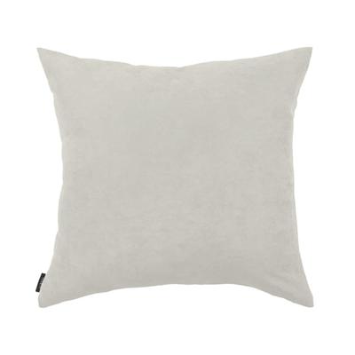 Dekokissen HOMING "Monaco" Gr. 2, grau (silbergrau, unifarben), B:40cm L:40cm, Polyester, Dekokissen_Sitzkissen_Kissenhüllen, Pflegeleicht