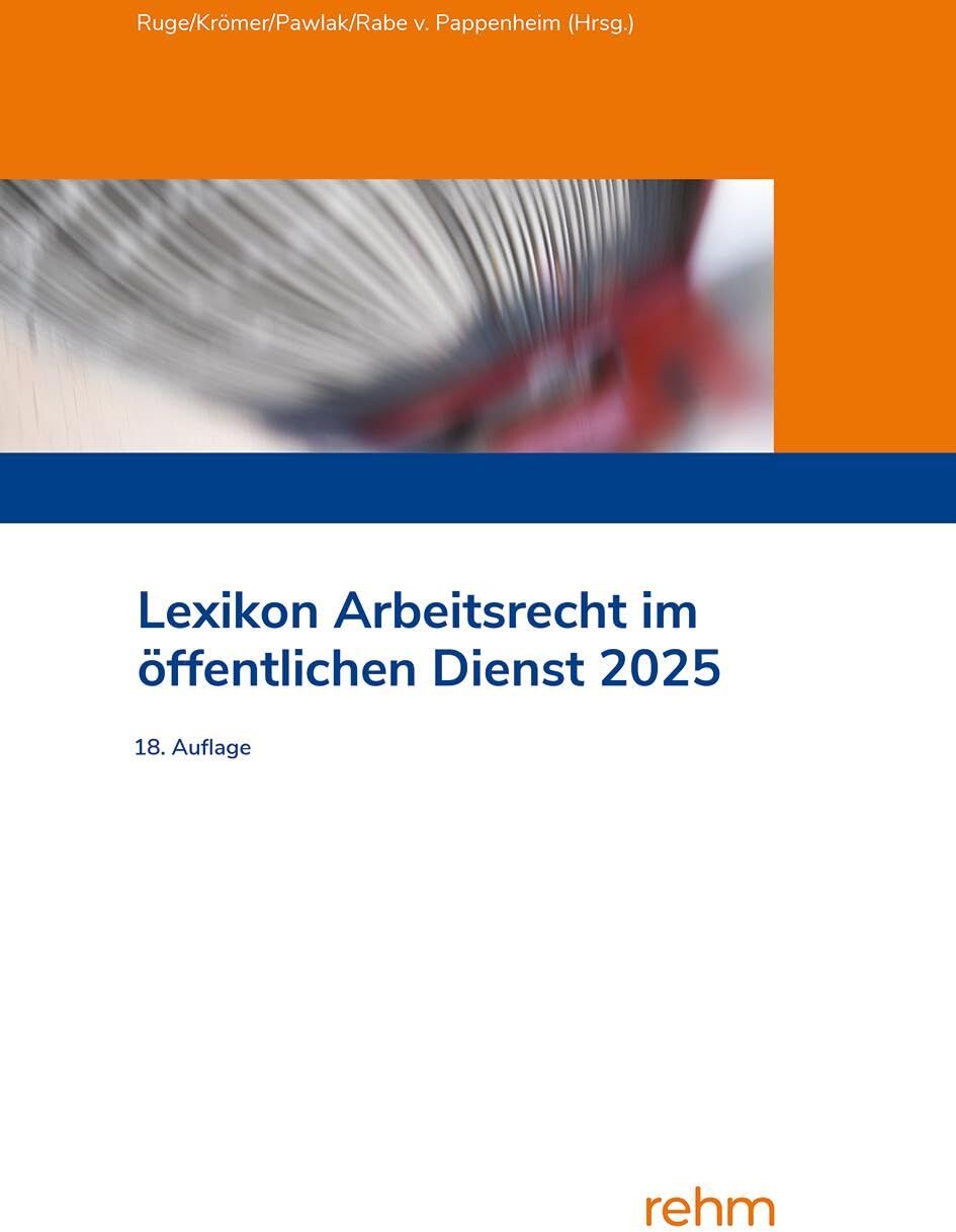 Lexikon Arbeitsrecht im öffentlichen Dienst 2025 - Preis vom 09.10.2026 07:28:09 h