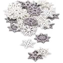 Streuteile "Schneeflocke", 4 cm, 36 Stück