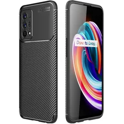Screenguard Realme GT Master Hülle Carbon Design TPU Case (Realme GT Master), Smartphone Hülle, Schwarz