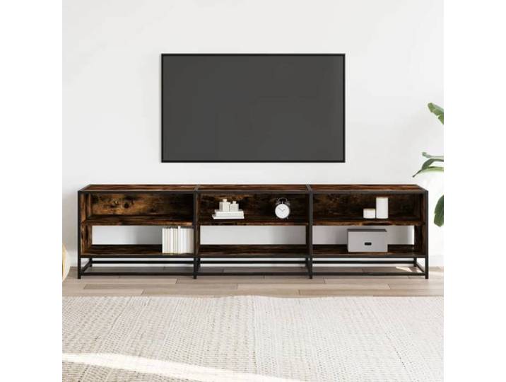 Meuble TV/Hi-Fi - mango - Chêne fumé - 180x40x46 cm - bois d'ingénierie M1716