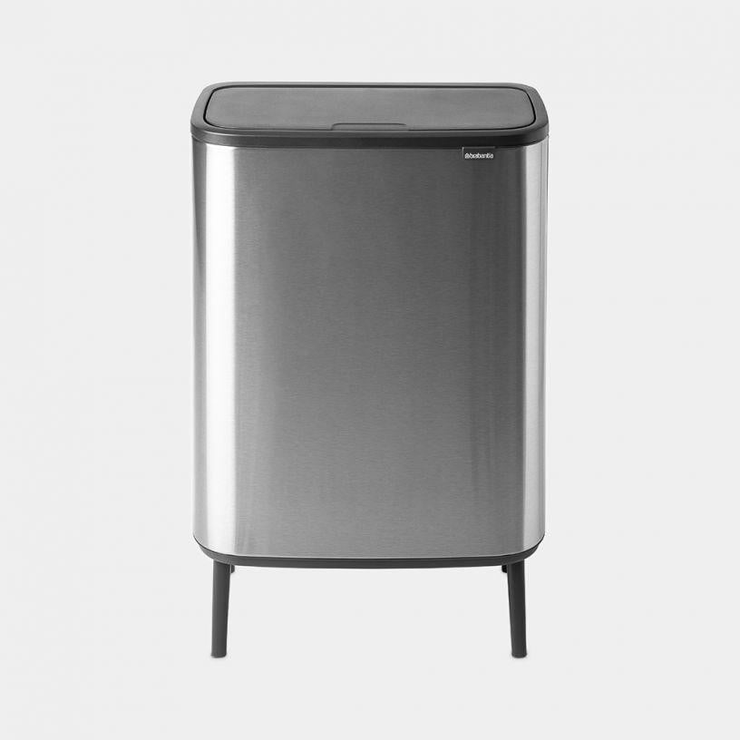 Brabantia Bo Touch Bin Hi Prullenbak met sensorbediening, 60 liter, matstaal