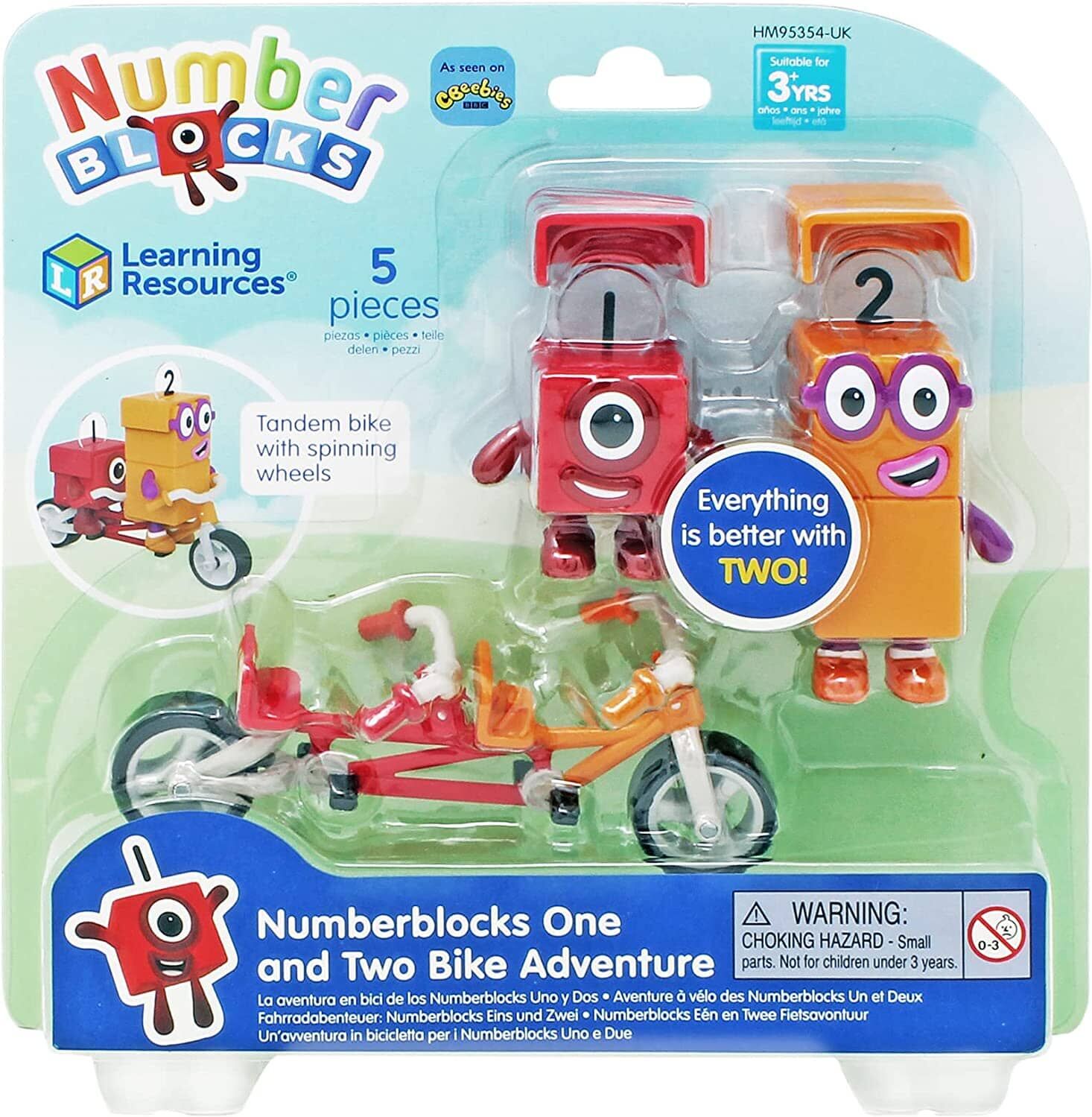 Numberblocks One and Two Bike Adventure by Learning Resources - Ages 3 years+ - Educational Toy Learning Resources