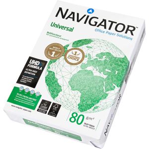 Navigator Universal Papier, 80g, A4, 500 Blatt, hochweiß
