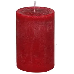 Jaspers Kerzen Rustik Kerzen, Nordische Reifkerzen, durchgefärbte Kerzen Antik-Rot Ø 60 x 150 mm, 1 Stück