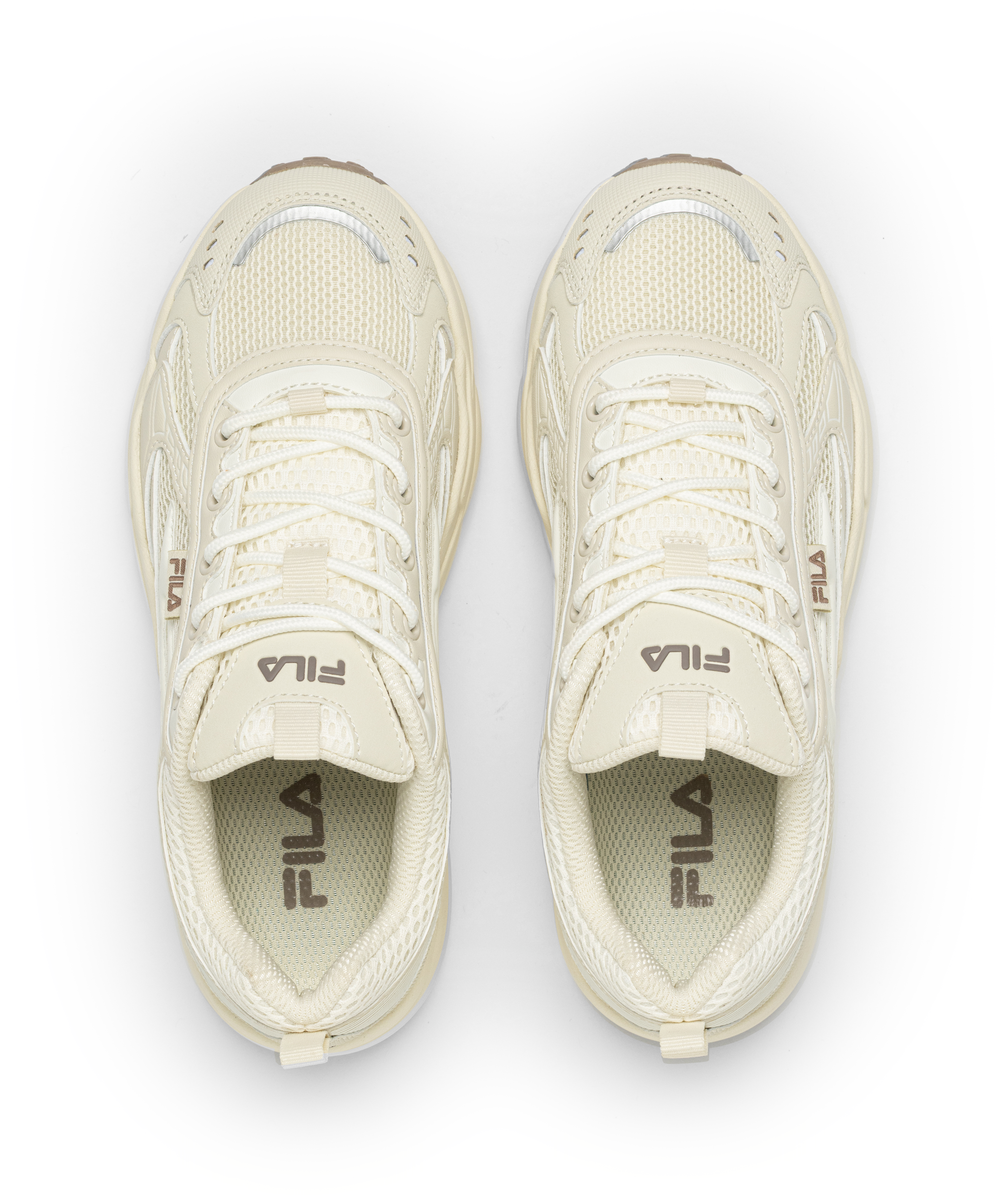 Sneaker FILA "NETGRIND WMN", Damen, Gr. 39, beige (turtledove, marshmallow), Synthetik, Textil, Schuhe Sneaker turtledove, marshmallow 39