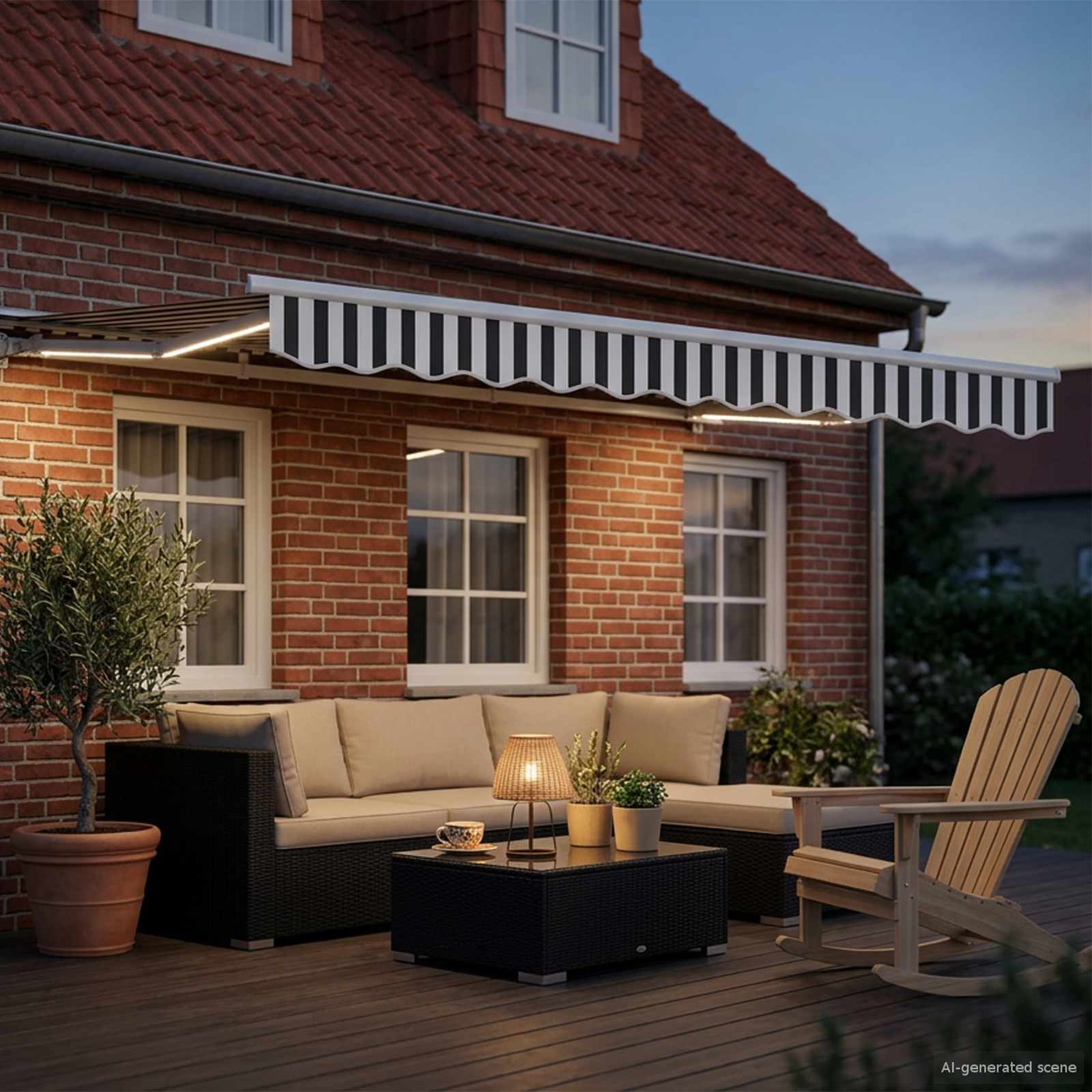 vidaXL Auvent rétractable électrique