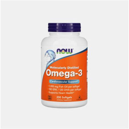 NOW OMEGA 3 1000mg 180EPA/120DHA 200 CAPSULAS