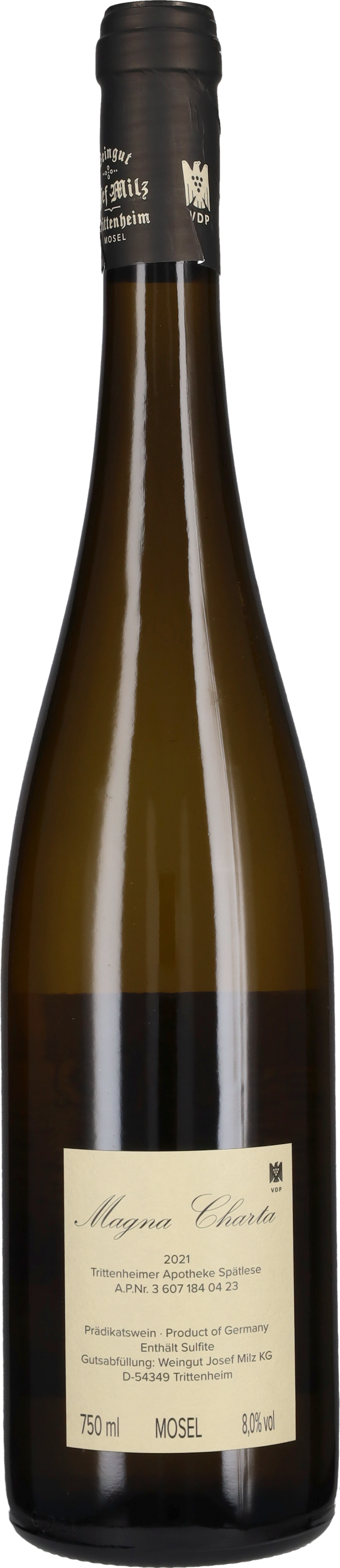 Riesling Spatlese Grosse Lage Apotheke 'Magna Charta' Josef Milz 2023