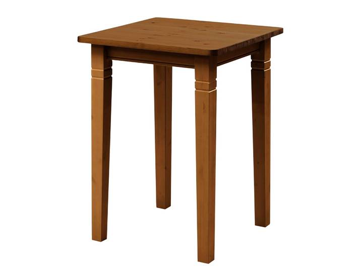 Table haute 78cm Marron/Pin ambre jaune