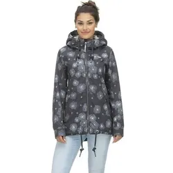 RAGWEAR Ragwear Damen Jacke W ZUZKA FLOWER, Größe S in Grau Grau
