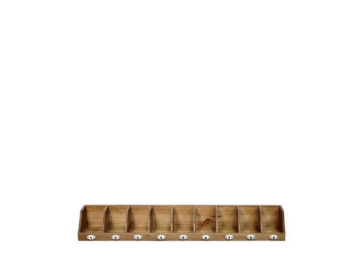 Wandregal Chic Antique mit 9 Ablagen , braun, B:89cm H:11cm T:16cm, Regale, Wandregal