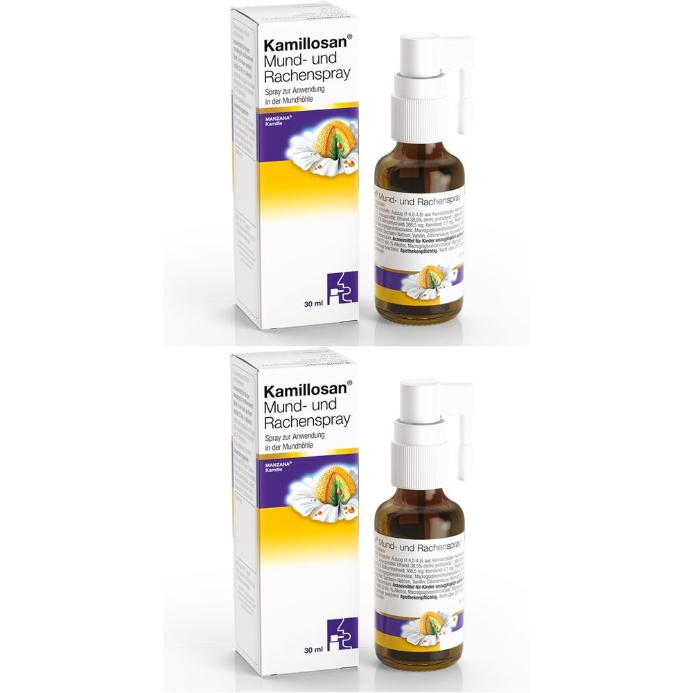 Kamillosan Mund- und Rachenspray x2 2x30 ml Spray