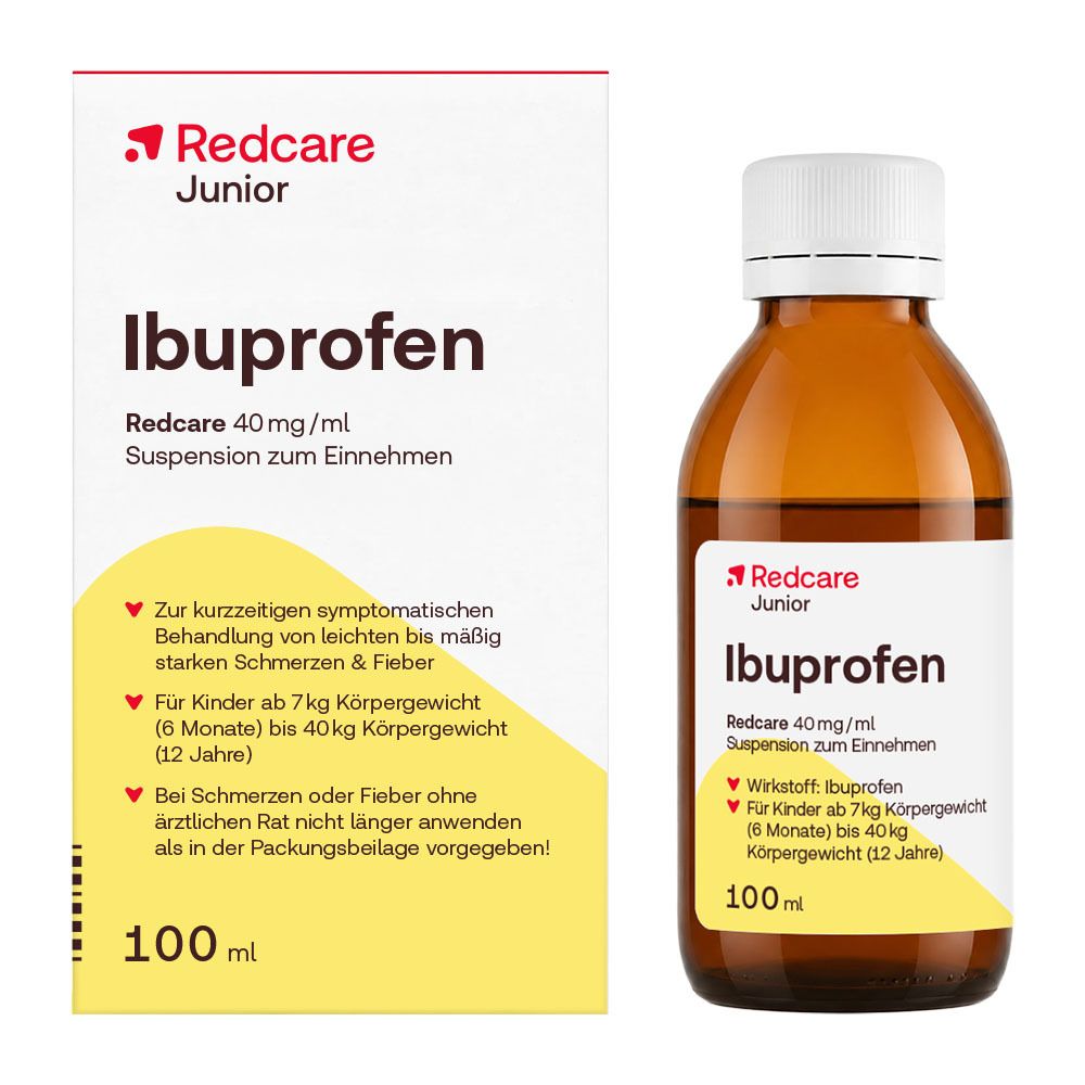 Ibuprofen Redcare 40 mg/ml Suspension z.Einnehmen 100 ml