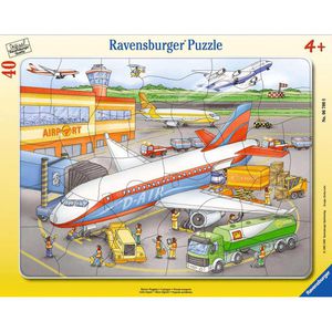 Ravensburger Puzzle 06700, Kleiner Flugplatz, Rahmenpuzzle, ab 4 Jahre, 40 Teile