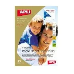 Agipa Photo Bright Double Side (270 g/m2, A4, 10 Stk.), Fotopapier, Weiss