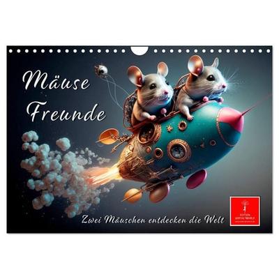 Mäuse Freunde (Wandkalender 2027 DIN A4 quer), CALVENDO Monatskalender
