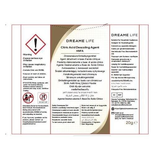 Dreame Środek odkamieniający do N20 Steam 12 szt. x 20g (HNFA)