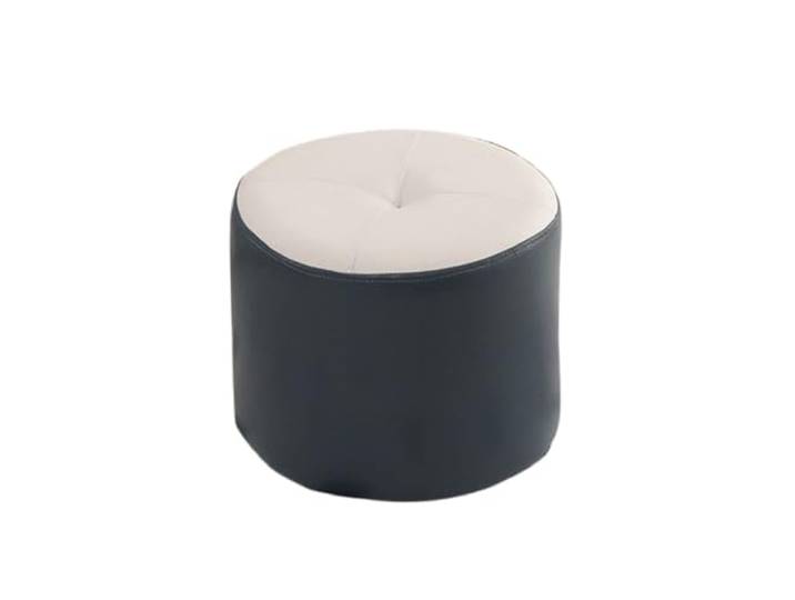 DANNMPX Sitzhocker Wohnzimmer Kleiner Fußhocker, Multifunktional, Weiches Kissen, Kompakt for Wohnzimmer Zusätzliche Sitzplätze(Blue)