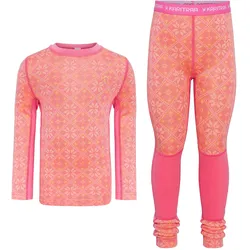 Kari Traa, Unisex, Funktionsshirt, Kids Hennie Set 2.0 (104), Rot, Rosa