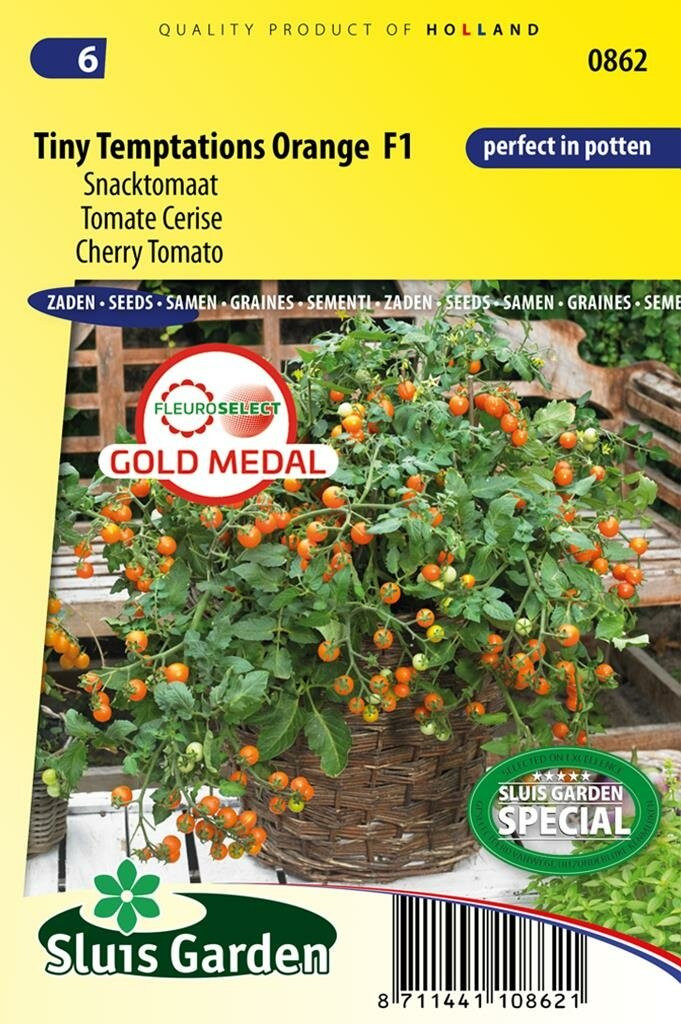 Sluis Garden Tomaat zaden Tiny Temptations Orange F1 snacktomaat