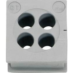 Icotek QT 4/4 Kabeldurchführung Klemm-Ø (max.) 4 mm Elastomer Grau 1 St. 42582