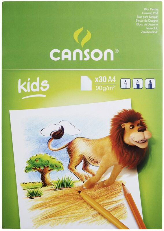 Bloc Canson à dessin Kids 30 Feuilles A4 90 g