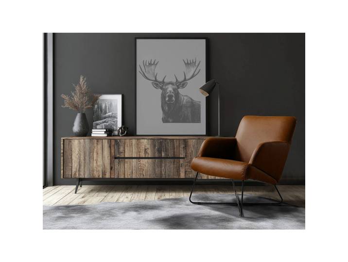 Livetastic Sessel, Cognac, Metall, Echtleder, Semi-Anilinleder, 67x87x74 cm, Made in EU, Lederauswahl, Wohnzimmer, Sessel, Sonstige Sessel