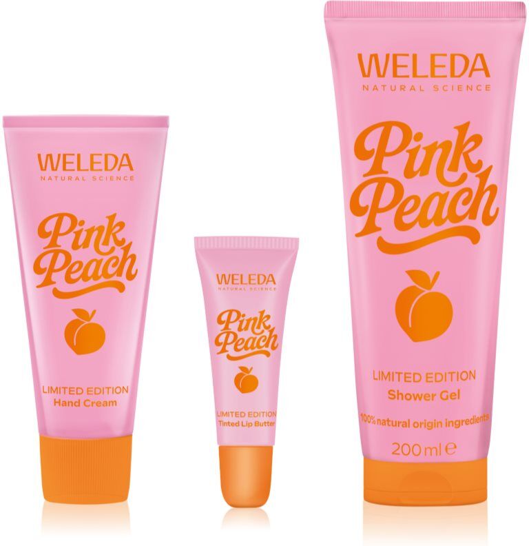 Weleda Pink Peach ensemble nutrition et hydratation