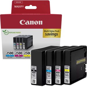 Canon Tinte PGI-2500 BK, C, M, Y, Multipack, 9290B006, 29,1ml, 3x 9,6ml
