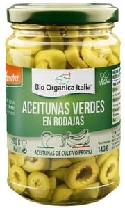 Bio Orgánica Italia Azeitonas Verdes em Rodelas Biológicas 140g