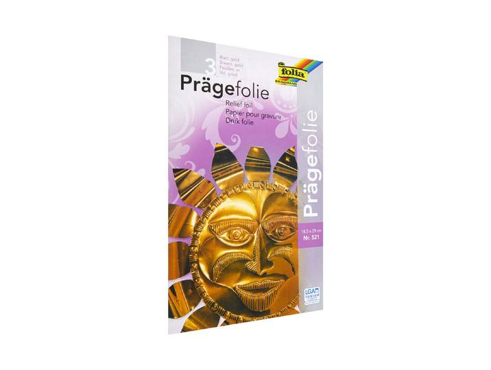 Folia Prägefolie Gold 30 × 19 cm 3 Stück
