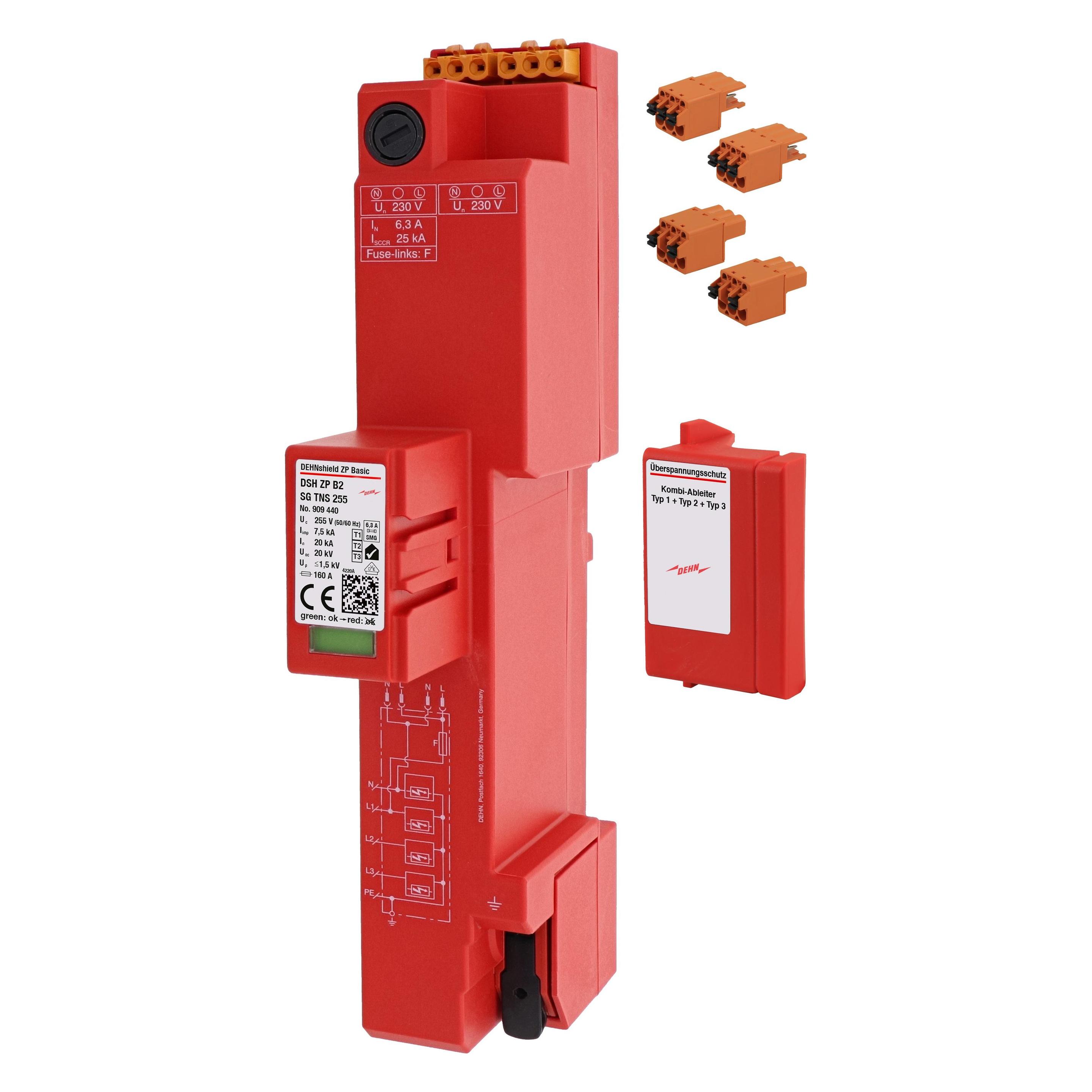 Dehn DEHNshield ZP Basic DSH ZP 909440 B2 SG TNS 255 Kombiableiter Typ1+2 (909440)
