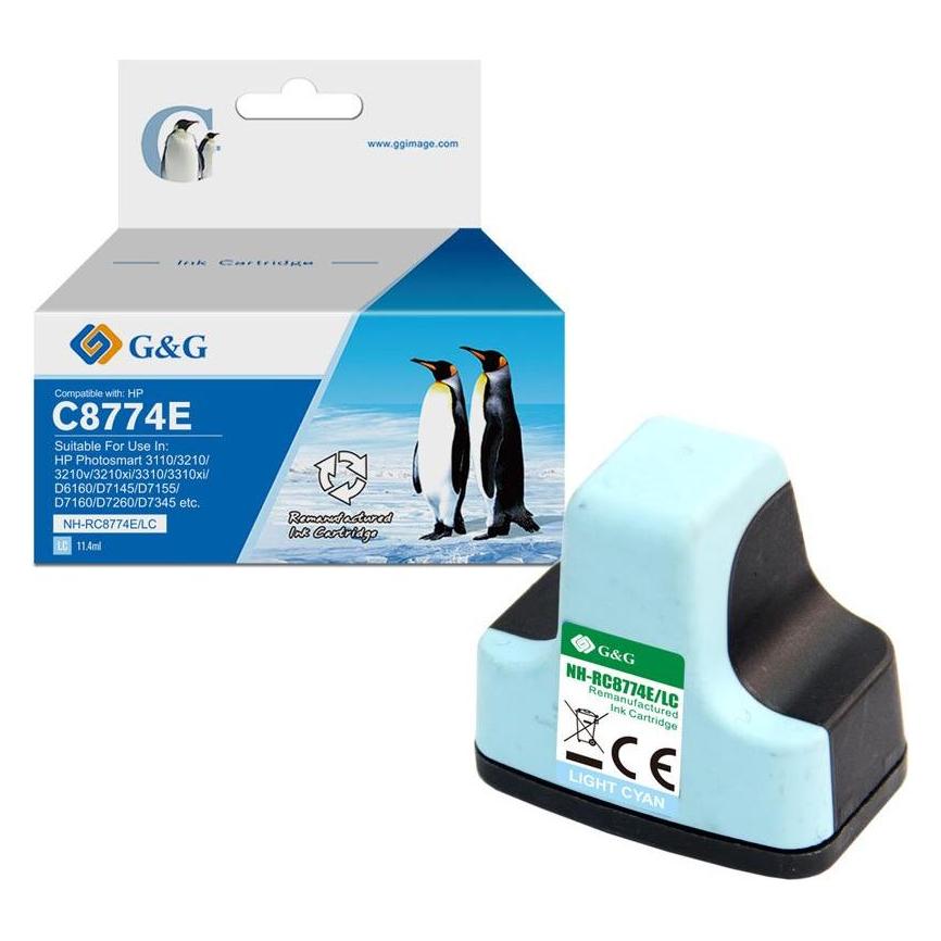 G&G Tintenpatrone kompatibel HP 363/ C8774EE XL-HellCyan (15120)