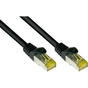 Good-Connections Netzwerkkabel 8070R-600S, schwarz, Cat 7, 500MHz, 10Gbit/s, S/FTP, RJ45 auf RJ45, 60 m