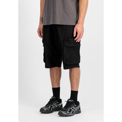 Shorts ALPHA INDUSTRIES "Manoeuvre Loose Shorts", Herren, Gr. 36, Normalgrößen, schwarz, Obermaterial: 100% Baumwolle, Hosen Shorts