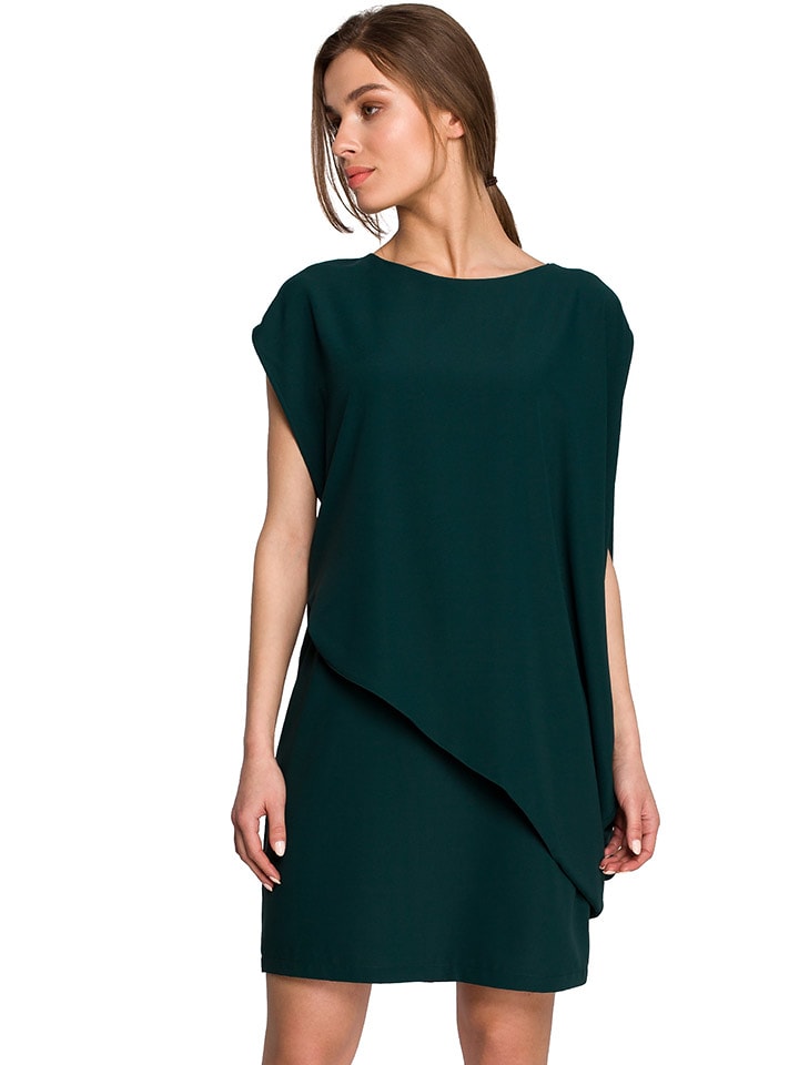 Stylove Kleid in Dunkelgrün - XL
