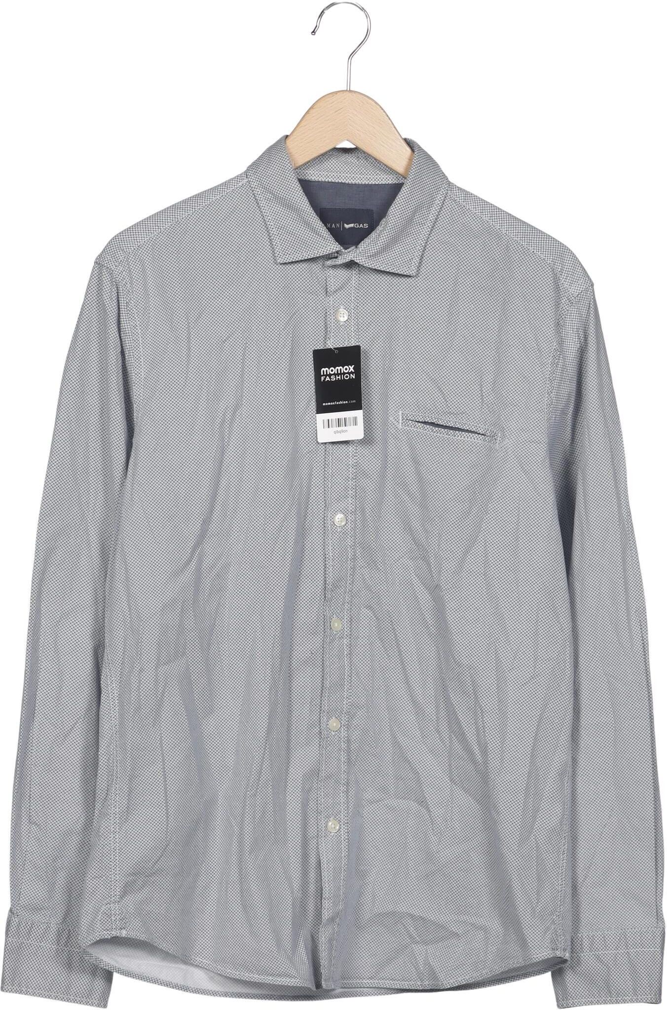 GAS Herren Hemd, Grau, Gr. Xxl, Baumwolle / Elasthan - Second Hand