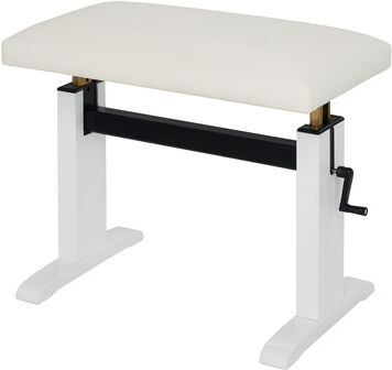 Klavierbänke Niederrhein Mod. 60 Piano Bench WH mat Weiß matt