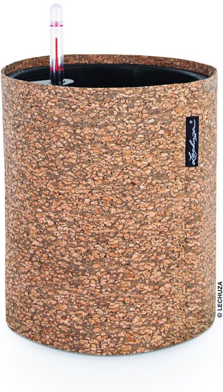 Lechuza Pflanztopf Trendcover 23 cm Kunstleder Kork natur dunkel