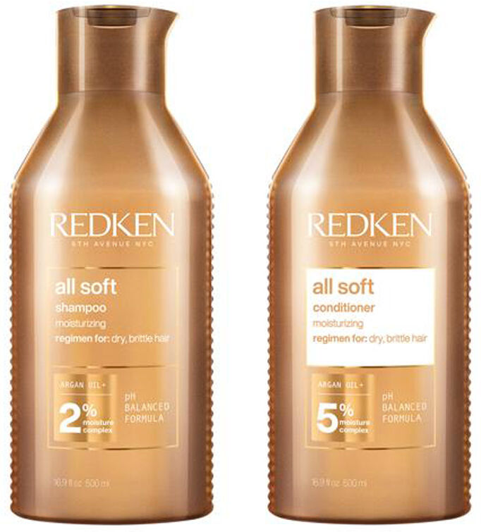 Redken All Soft Shampoo 500ml & All Soft Conditioner 500ml Duo