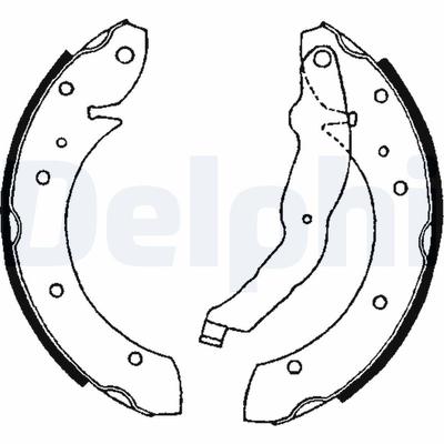 DELPHI Bremsbackensatz ls1634 für BMW