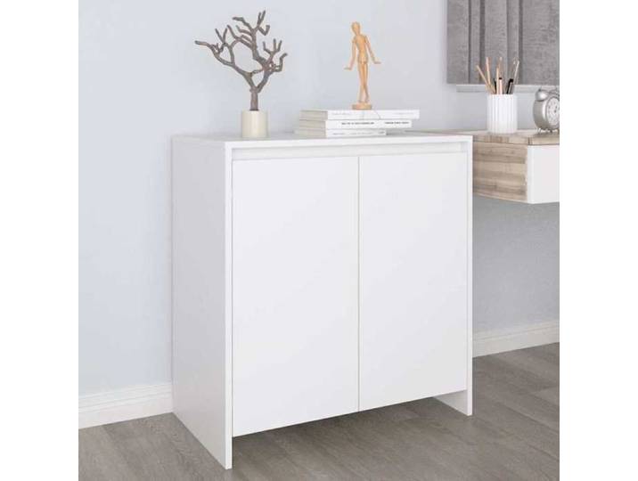 Blanc Buffet Blanc 70x41x75 cm Bois d'ingénierie - Meuble Rangement LV33101