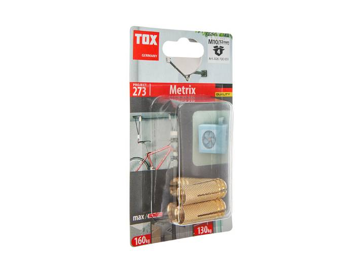 Tox Messing-Spreizdübel Metrix 4 Stück