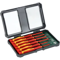 Elektrotechnischer Schraubendrehersatz 1000 V VDE 6-teilig Stahl S2 für Elektroarbeiten STALCO S-12292