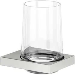 KEUCO EDITION 11 Glashalter, Echt-Kristallglas, 11150069000, Farbe: Edelstahl-finish