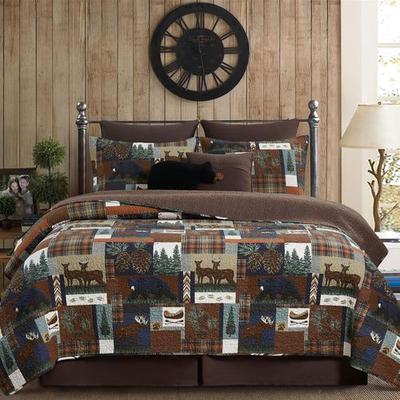 C & F Enterprises (Drop Ship) Rutherford Breeze Mini Quilt Set Multi Warm, King, Multi Warm