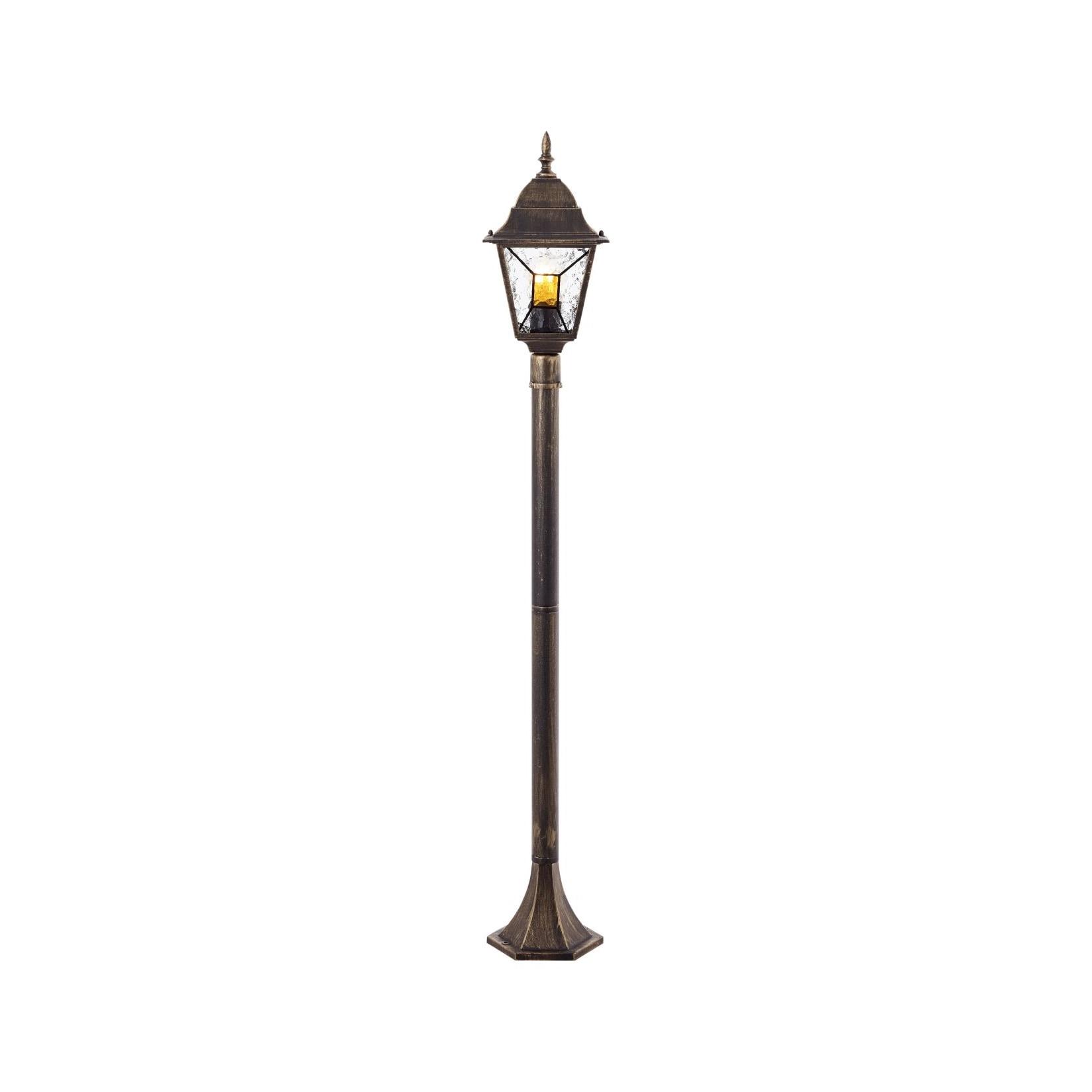 BRILLIANT Janel Außenstandleuchte 120cm schwarz gold 1x A60, E27, 60W, geeignet für Normallampen (nicht enthalten)