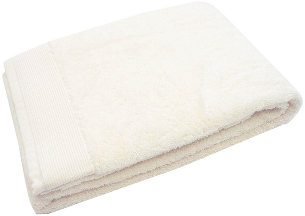 Blanc des Vosges Luxe Badlaken Uni - Ivoire - B: 70 cm, L: 140 cm